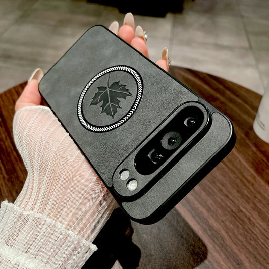 Luxury Faux Leather Case For Google Pixel 9 8 7 Pro XL A 9A 8A 7A Cover For Pixel 9 8 7 Pro XL 9A 8A 7A Magsafe Wireless Charge