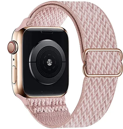 Nylon Loop Strap For Apple Watch 49mm 45mm 41mm 44mm 42mm 46mm Adjustable Elastic Belt iWatch Ultra 3/2 11 10 9 8 7 6 5 SE3 Band