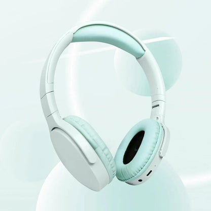 Fashionable Bluetooth wireless headphones, over-ear, deep bass, sports stereo, high fidelity, long battery life, universal