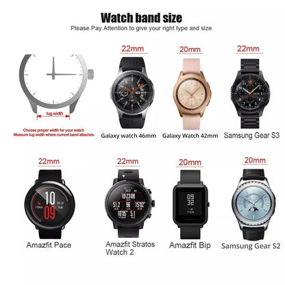 Steel Watch Strap 18mm 20mm 22mm Watch Band Fitbit Strap/Stainless Watch Metal Strap Quick Release Replacement For Samsung Fossi