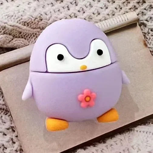 Penguin Cartoon Cable Protector Cute Charger Protector Cable Winder Organizer Data Line Cord Protective Cover For iPhone