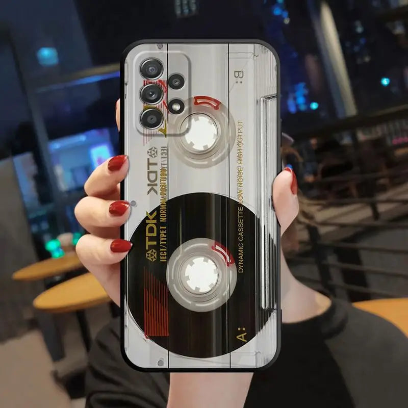 Case For Samsung Galaxy A52 A53 A12 A13 A54 A32 A51 A71 A23 A33 A21s 5G A22 A50 Soft Phone Retro Camera Games