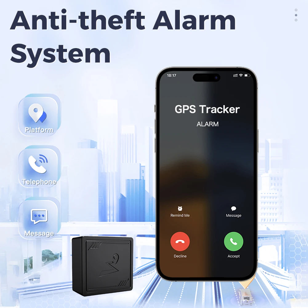 2025 Mini 4G GPS Trackers with App Real Time Tracking Device Anti-Lost Smart Recording GPS Locator for Elderly Kids Pets Cars