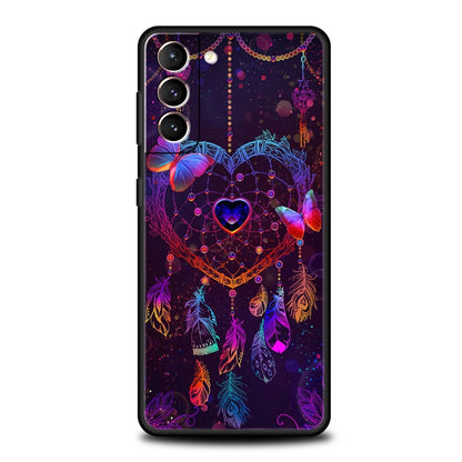Mandala Dreamcatcher Phone Case for Samsung Galaxy S24 S23 S22 S20 S21 FE Ultra S10 S10E S9 S8 Plus 5G Silicone TPU Cover Capas