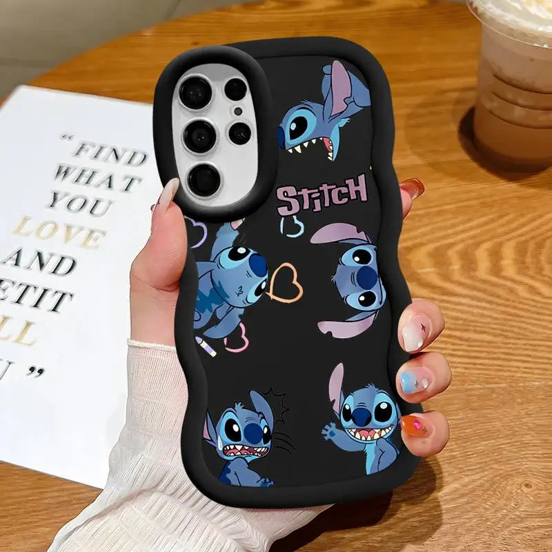 Disney Stitch Cute Case for Samsung Galaxy S24 S22 Ultra S23 S21 S20 FE A23 4G A32 A33 A53 A25 A24 A54 A73 A55 5G Soft Cover