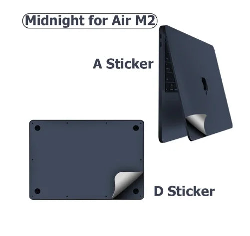 for MacBook 2023 Air 15 A2941 13 M2 A2681 Pro 14 16 M3 sticker protect film Palms Guard Rest Cover+Trackpad /body Protect Skin