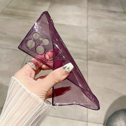 Glitter Transparent Ultra Slim Case for Samsung Galaxy S24 S25 Ultra S23 S22 Plus S21 S20 FE A55 A54 A53 A52 A35 A34 TPU Cover
