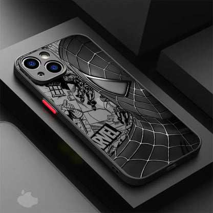 Marvel Spider-Man Venom Cover Phone Case for iPhone 11 12 Mini 13 14 16 15 Pro 15 16 Pro Max Matte Hard Shell