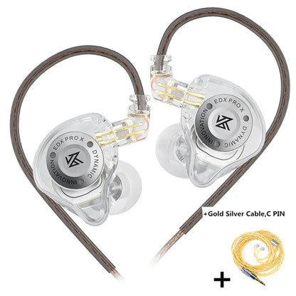 KZ EDX PRO X Dynamic Drive Earphone HIFI Bass Music Earbud Sport Noise Cancelling Headset KZ EDXPROX ZSTX ZSN PRO ZAS EDA ZVX