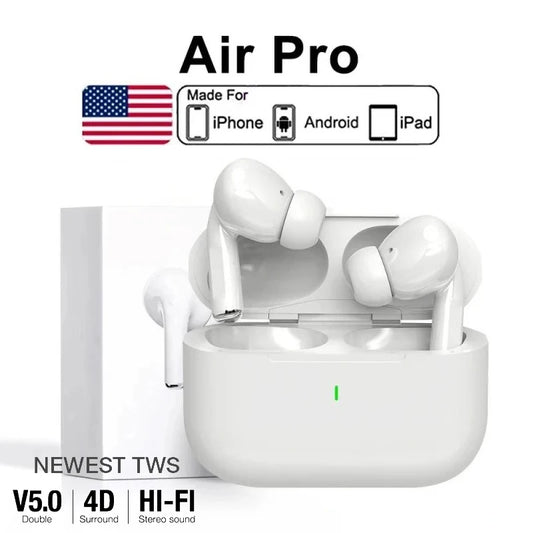 Original Air Pro 5 TWS Max Wireless Bluetooth Earphones In Ear Earbuds Sport Noise Cancelling Headset For Apple iPhone Headphone