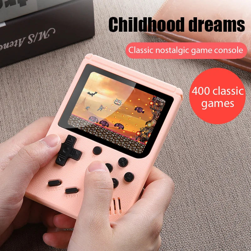 8-Bit Video Game Console 3.0 Inch LCD Retro Portable Mini Game Player Built-in 400 games AV Handheld Game Console For Kids Gift