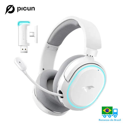 Picun G2 2.4GHz Bluetooth Wireless Gaming Headset For PC PS4 PS5 Phone Switch 5ms Low Latency 7.1 Surround Wired Headset ENC Mic