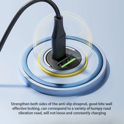 Hidden Mini Car Charger Pull Ring USB+TYPE C Fast Charger Is Suitable For a Variety Of Mobile Phone Devices