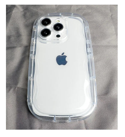 Transparent Soap Soft Case for iPhone 16 15 14 13 12 11 Pro Xs Max Mini 16 Plus Clear Camera Protection Airbag Shockproof Cover