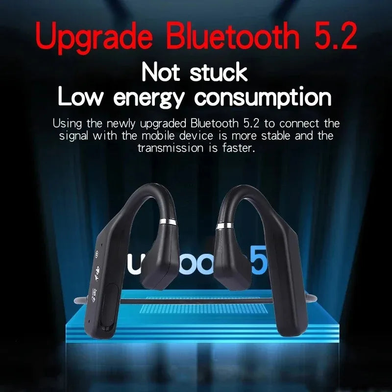 G1 Swimming Waterproof IPX5 Wireless Neckband Headphone With Microphone Support TF SD Card Bone Conduction Bluetooth Earphone