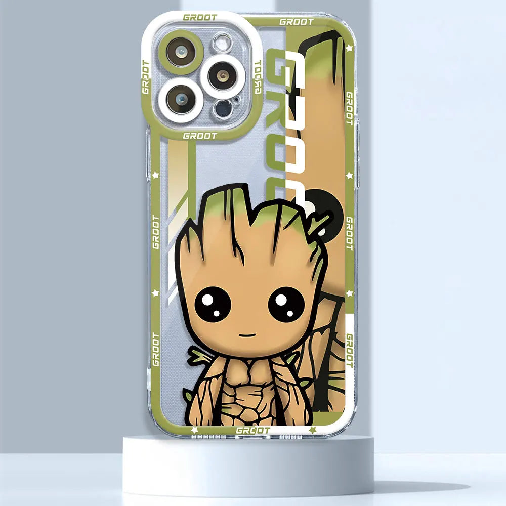 Marvel Avengers Spiderman Ironman Case for iPhone SE XS 13 Pro Max 8 X 14 15 Plus 11 Pro 12 Mini 7 6s XR Clear Silicone Cover