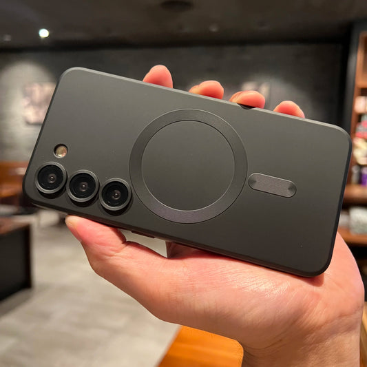 Luxury For Magsafe Magnetic Case For Samsung Galaxy S24 S25 S22 S23 Ultra Plus S20 S21 FE Note 20 A35 A55 A05 A15 Soft TPU Cover