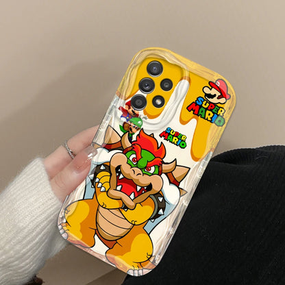M-Marios Popular Cartoon Art For Samsung A55 A54 A53 A52 A35 A34 A33 A32 A25 A24 A23 A22 A21S A15 A13 A14 5G Wave Oil Funda