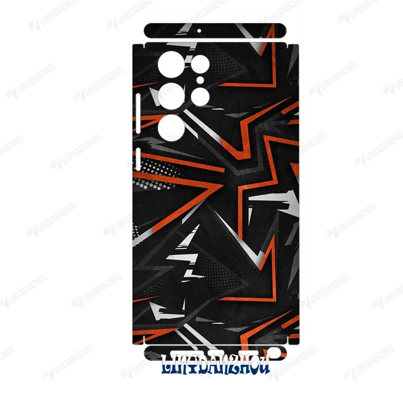 Colorful Decal Skin for Samsung Galaxy S24 S23 S25 Ultra A54 A52 A52S 5G Back Screen Protector Cover  Wrap Sticker