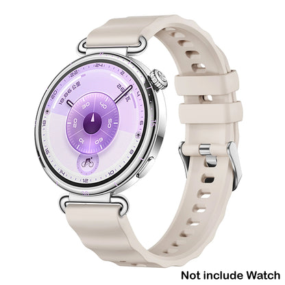 18mm Silicone Band for Huawei Watch GT6 41mm Sport Strap Metal Buckle Correa for Huawei Band GT6 Smartwatch Replacement Bracelet