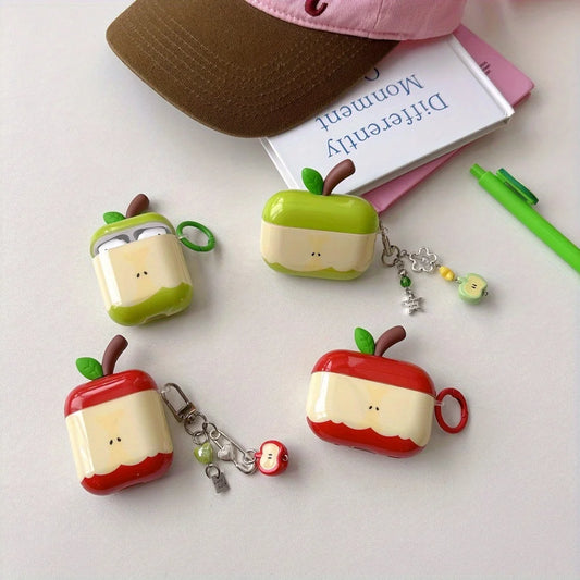 [tx A2005] Summer cute three-dimensional green apple airpods4 protective case airpod3 is suitable for Apple pro earphone case