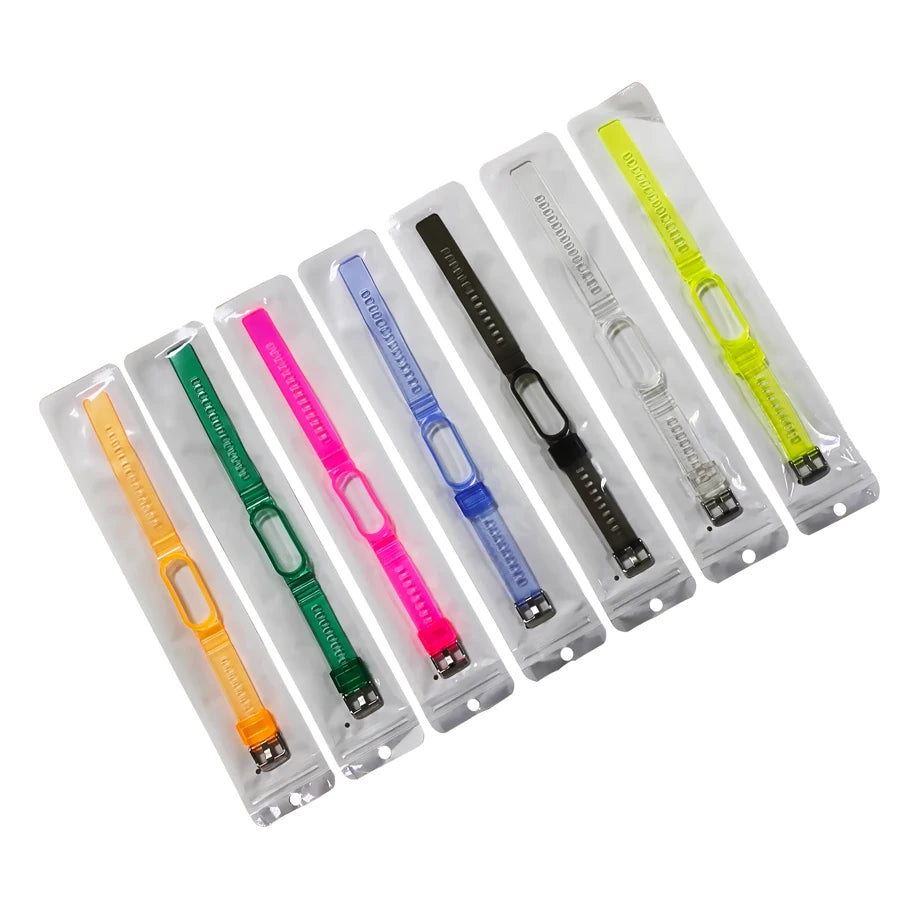 Bracelet on Mi Band 5 6 7 Strap for Xiaomi Miband 4 3 Silicone Bracelet for Miband 5 6 7 Sports Bracelet Wristband Glacier Style