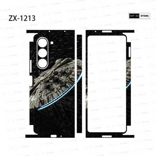 Colorful Anti-Scratch Skin Stickers For Samsung Galaxy Z Fold6 5 4 3 7 Fold5 Fold4 Protective Decal Skin Cover Back Film