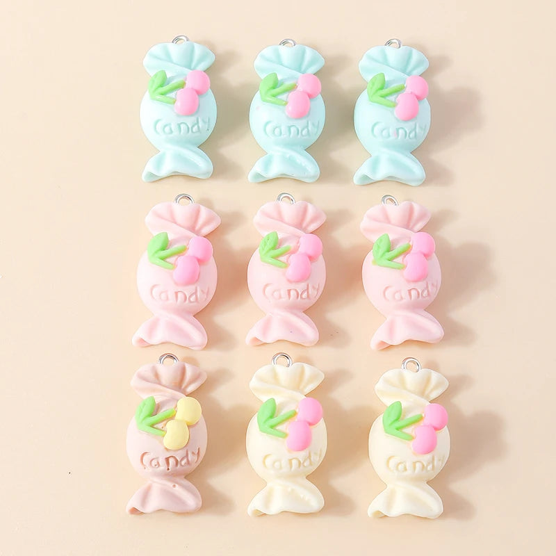 15Pcs Mix Resin Chocolate Charm Dessert Food Charms for Necklace Bracelet Earring Keychain Diy Jewelry Making Accessories