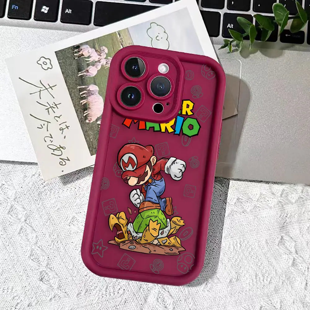 Super M-Mario Bros Game Phone Case For Realme C20 C21Y C30 C31 C33 C35 C53 C55 12 11 8 8I 7I 5 GT 3 NARZO 50 5G Case Funda Shell