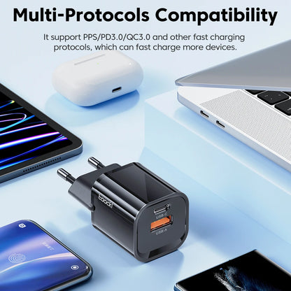 Toocki 33W GaN USB Type C Charger Quick Charge 3.0 PD 3.0 For iPhone 14 13 12 11 Pro Max XS For iPad Pro Air iPad Mini 2021