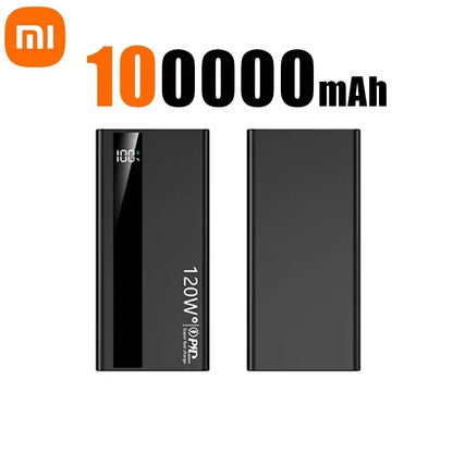 Xiaomi 120W 200000mAh High Capacity Power Bank Super Fast Charging Power Bank Portable Battery Charger For iPhone Samsung Huawei