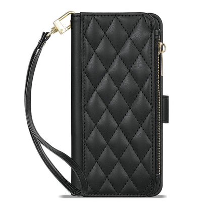 Wallet Small Fragrance Zipper Card Slot Kickstand Magnetic Flip Leather Case For Samsung Galaxy S25 Ultra S24 FE S23 Plus S22