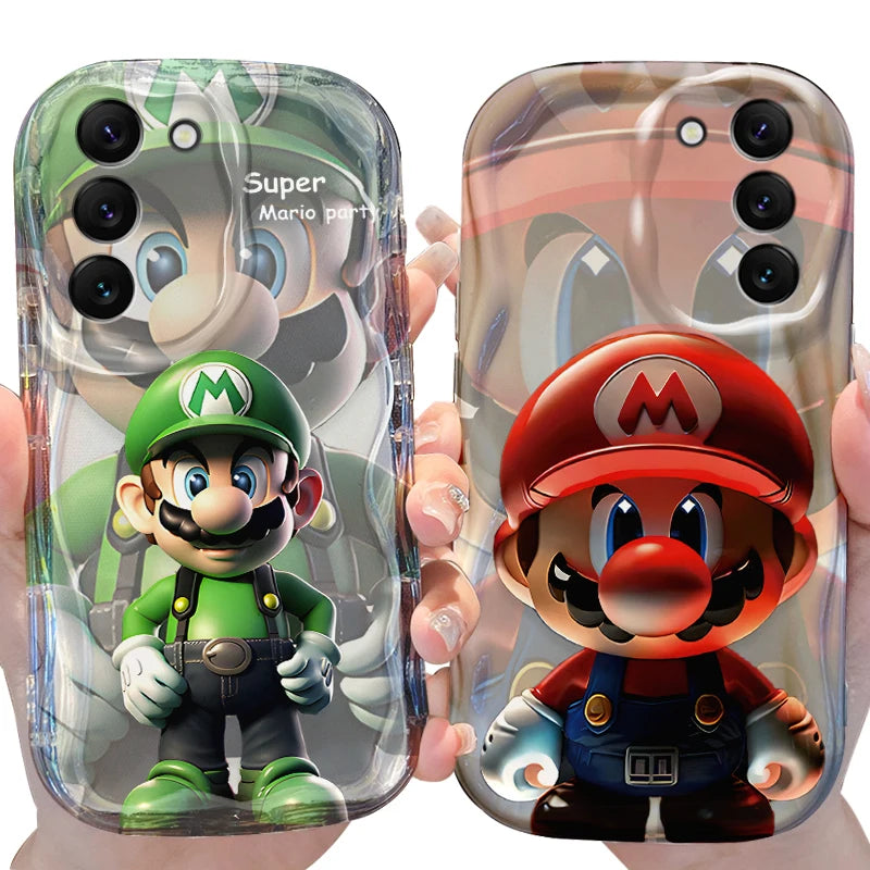Super M-Marios Bros Case for Samsung Galaxy S24 S23 S22 S21 Ultra Plus S20 FE A73 A72 A71 A55 A54 5G A53 A52 4G A50S A50 Cover