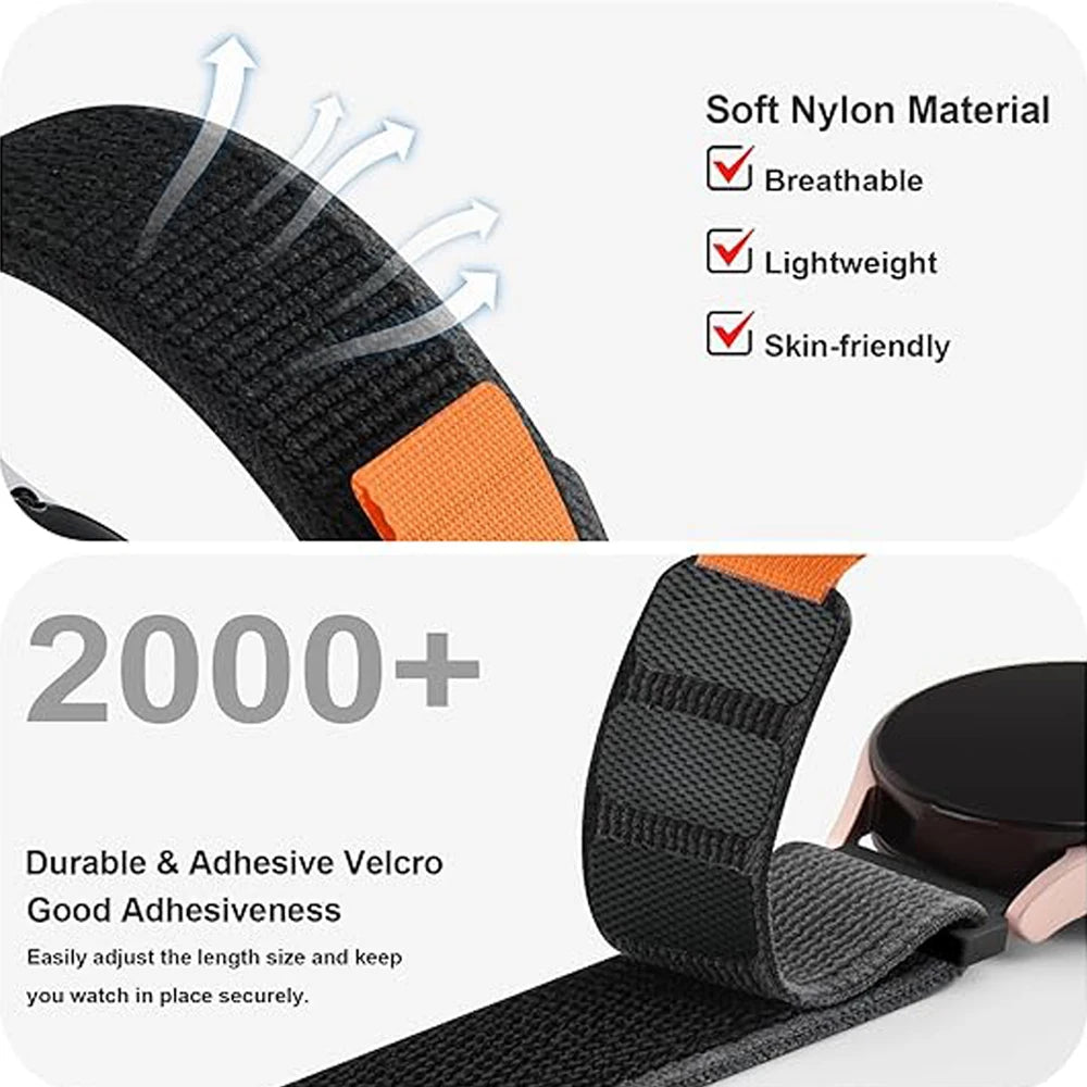 22mm 20mm Trail Loop Band for Amazfit Active 2/GTS 4/GTR 3 Pro/Balance 2/Bip 6 Nylon Bracelet for Huawei Watch GT6/5 46mm Strap
