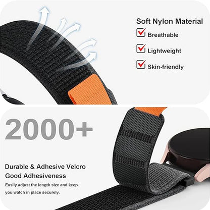22mm 20mm Trail Loop Band for Amazfit Active 2/GTS 4/GTR 3 Pro/Balance 2/Bip 6 Nylon Bracelet for Huawei Watch GT6/5 46mm Strap
