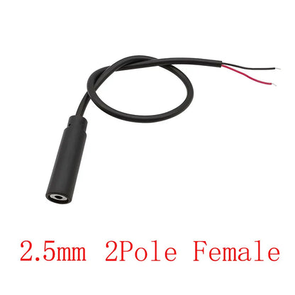 1Pcs 2.5/3.5mm Male Plug/Female Jack Mono/Stereo AUX 2/3/4Pole To Bare Wire Connector DIY Audio Headphone Repair Extension Cable