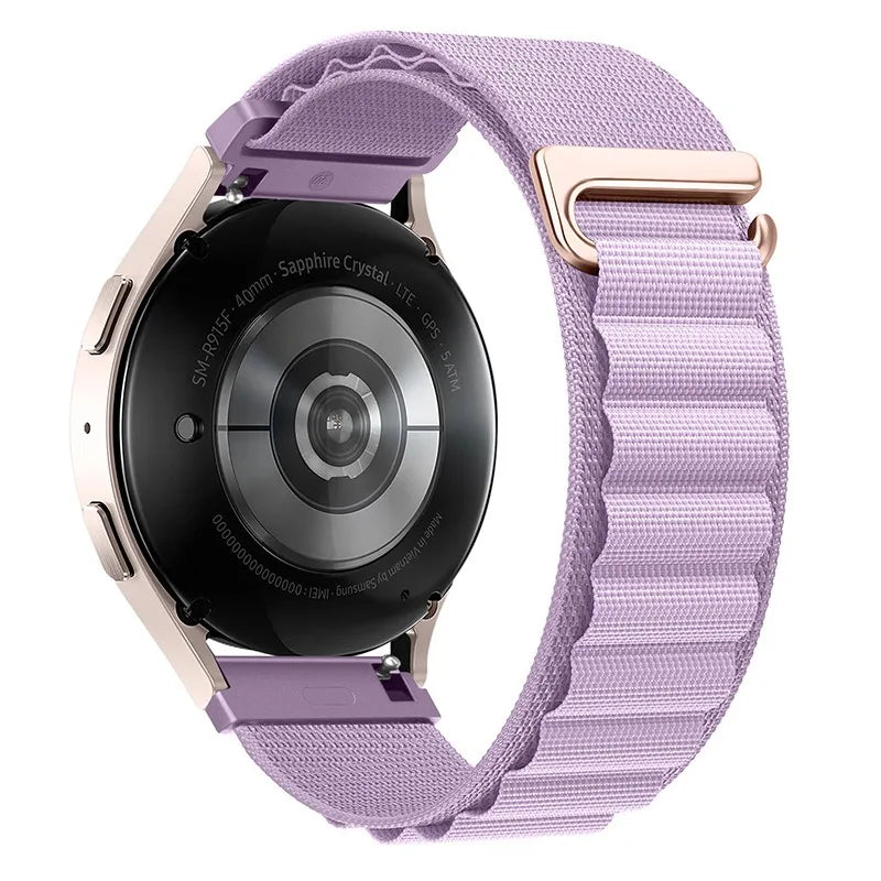 22mm 20mm Alpine Loop Band for Samsung Galaxy Watch 7/6/5/4/3 Nylon Strap for Huawei Watch 5/GT6/GT5/GT4 3 Pro/Amazfit GTR 4/GTS