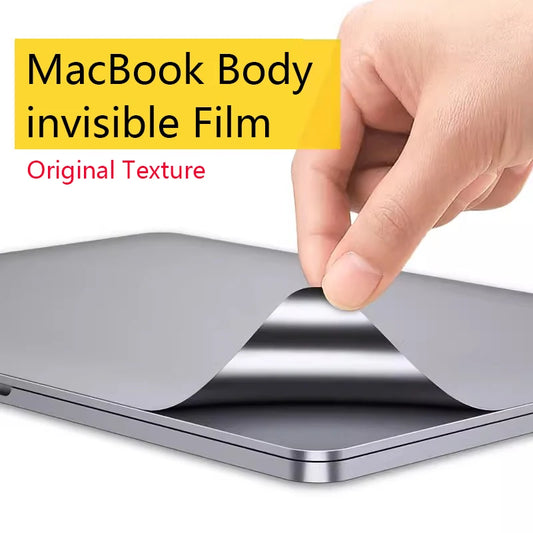 Original Texture Laptop Skin Protection Film For Macbook Air 13 13.6 15.3 M1 M2 Pro 14 16 2023 Anti-Scratch Laptop Cover Sticker