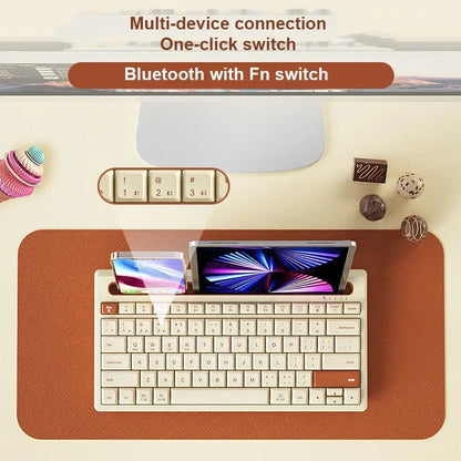 Bluetooth Keyboard 87 Keys Silent Mini Mute Keyboard for Notebook iPad Laptop Bluetooth Keyboard for Huawei Tablet Computer