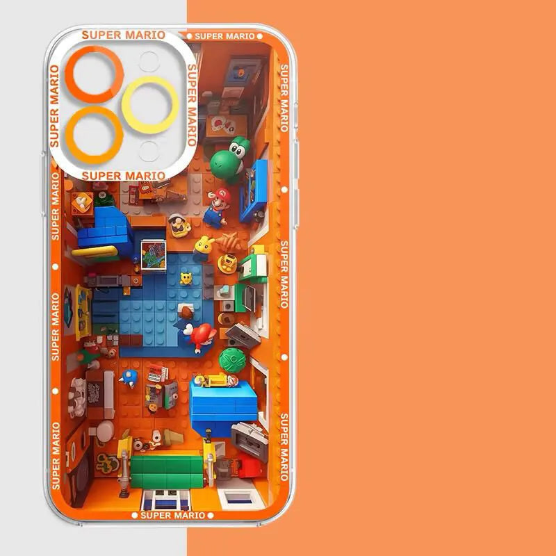 Game Super Marios Building Blocks Case For Realme C53 C55 C67 C63 C33 C30 C35 C51 C21Y C25Y C20 C21 8i 9i 9 10 12 Pro Plus 8 5G