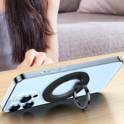 Stand For Tablet Magnetic 2 Sections Simplicity Rotation Ring Phone Handphone Popsocket Magsafe Ipad Holder Double Side Silicone
