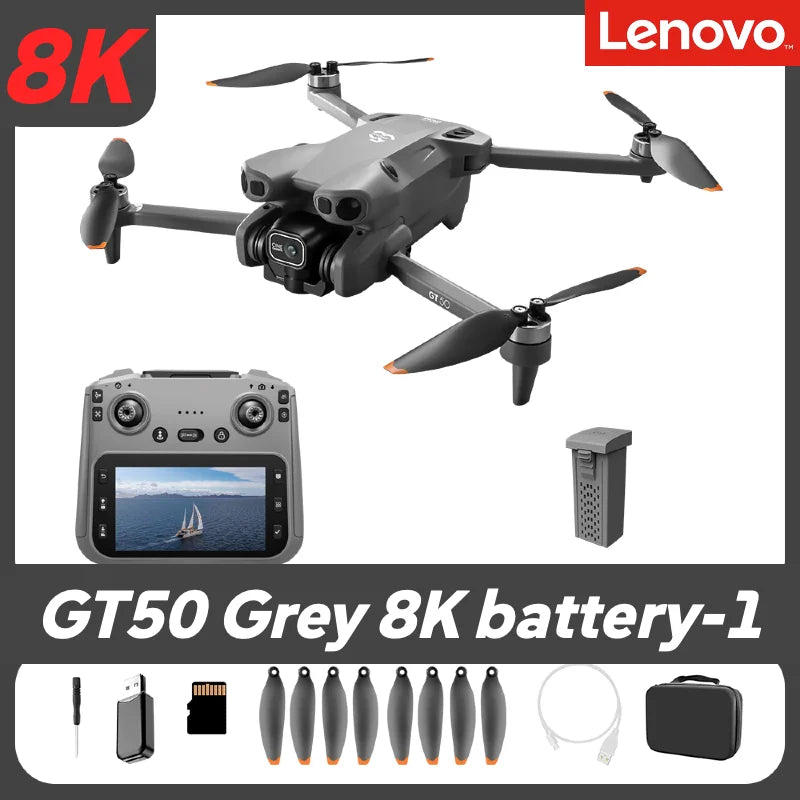 Lenovo Mini RC Drone 8K HD Dual Camera M6 GT8 GT50 GT5  FPV WiFi Quadcopter Obstacle Avoidance Toy Drone