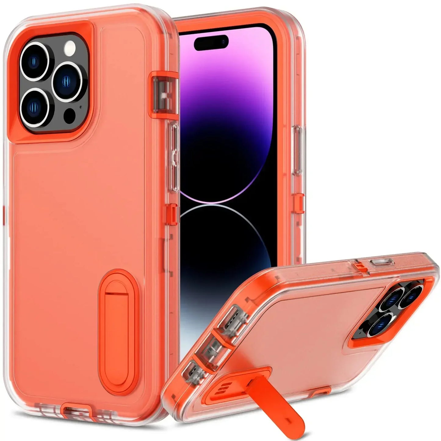 Case For iPhone 16 11 13 12 14 15 Pro Max XS XR 8 Plus Heavy Duty Shockproof Anti-Scratch Rugged Protective with Kickstand Cover