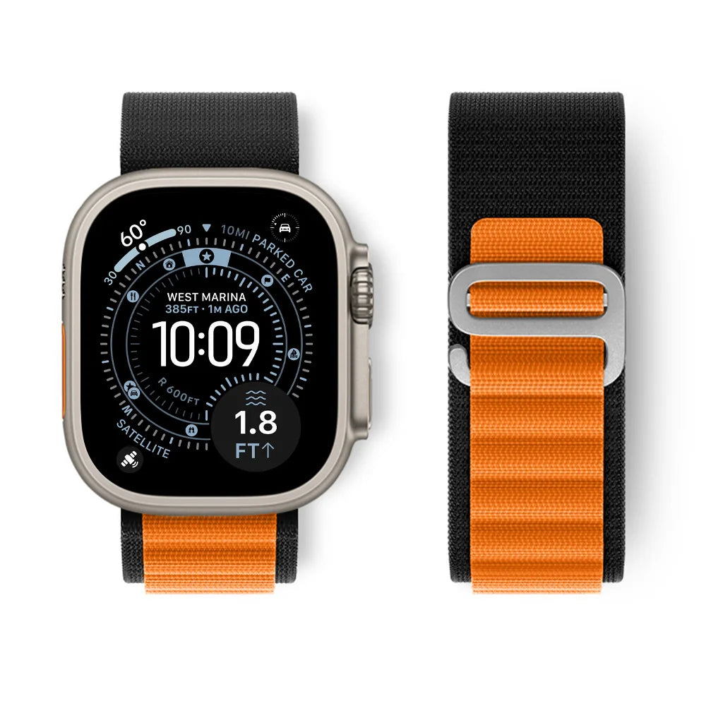 Alpine Loop Strap For Apple Watch Ultra 3 band 49mm Nylon bracelet iwatch series 11 10 42/46mm SE3 40/44mm 7 8 9 45mm 41mm Band