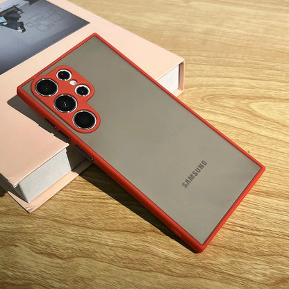 Luxury Aromr Shockproof Case For Samsung Galaxy S24 S21 S22 S23 Plus S20 S21 FE S24 Ultra 5G Skin Feel Protective Cover Cases