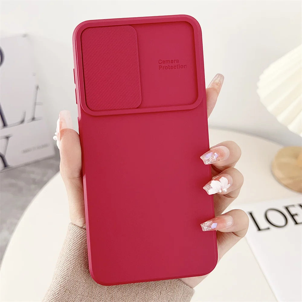 Slide Camera Protection Case For Samsung S25 A16 A06 S24 S23 S22 S21 Ultra Plus FE A34 A24 A14 A54 A73 A53 A33 A51 A55 A35 Cover