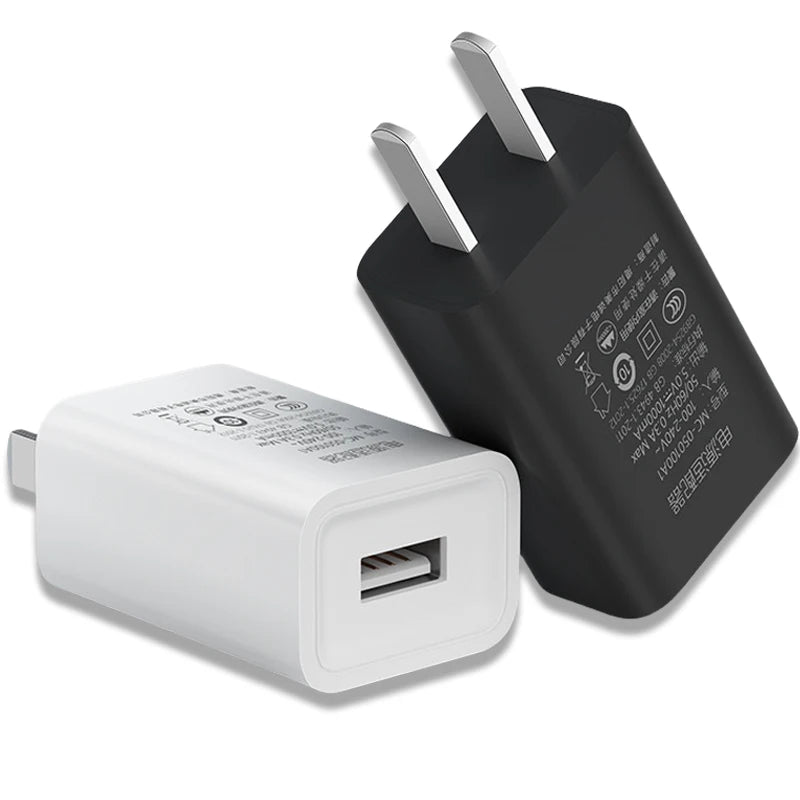 5V 1A USB Charger Travel Wall Charging Head Phone Adapter Portable US Plug for IPhone 15 Samsung Xiaomi Mobile Phone Chargers