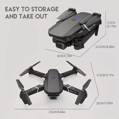 New E88 Pro WIFI FPV Drone Wide Angle HD 4K 1080P Camera Height Hold RC Foldable Quadcopter Dron Helicopter Toys Gift