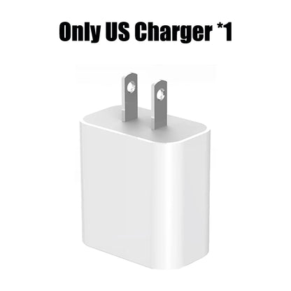 30W Fast Charger Set USB C Port Wall Charging 3.3Ft Type-C Braiding Data Cable for iPhone 16 15 Pro Max Plus ipad Samsung Xiaomi