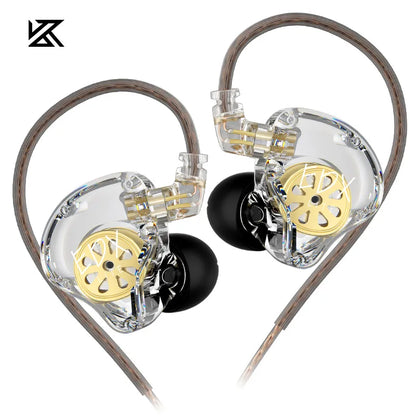 KZ EDX Lite HiFi Monitor Earphones Dynamic Driver In Ear Headphones Noise Cancelling Earbuds Detachable design Wired Headest